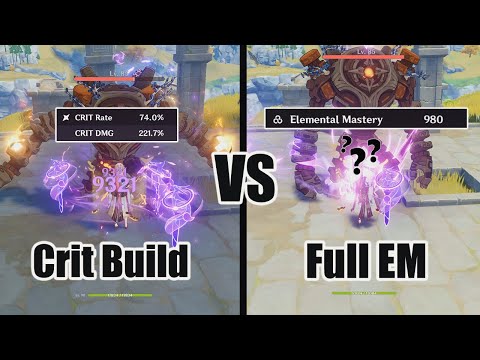 Yae Miko Crit VS Full EM Build - Genshin impact