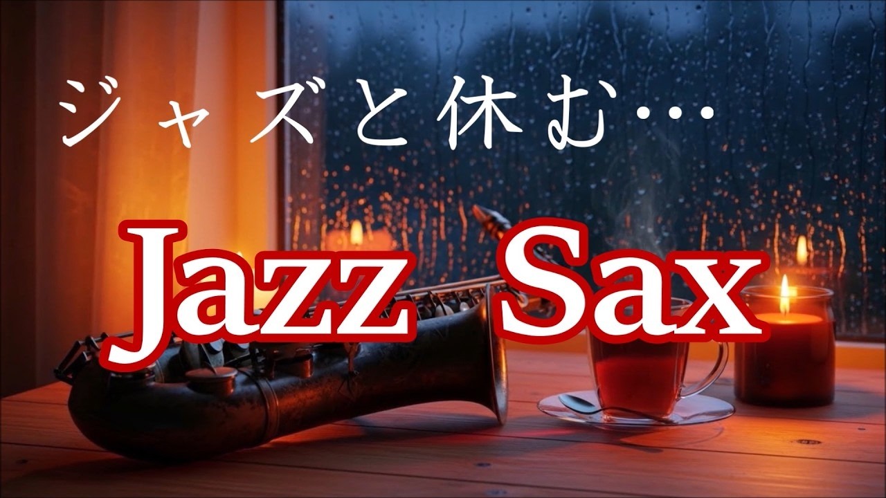 サックスの音色にゆったりと癒される ジャズ BGM - リラックスタイム, 作業用音楽, 睡眠用bgm, 癒しのジャズ - Relaxing Night Jazz Saxophone Music