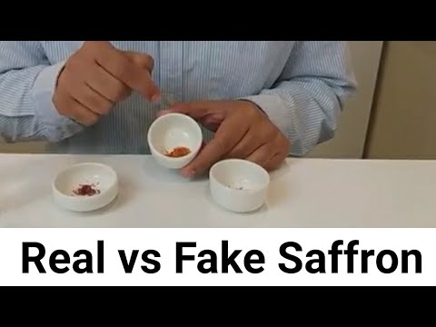 Real Saffron And Fake Saffron Test