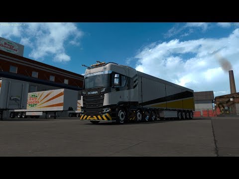 EURO TRUCK SIMULATOR 2 SCANIA S 730 HP (570)  DELIVERY SUPLY OLSZTYN - VILNIUS