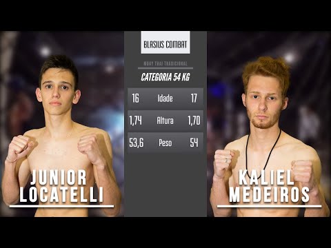BLASIUS COMBAT III - LUTA #09 - Junior Locatelli x Kaliel Medeiros - 2016
