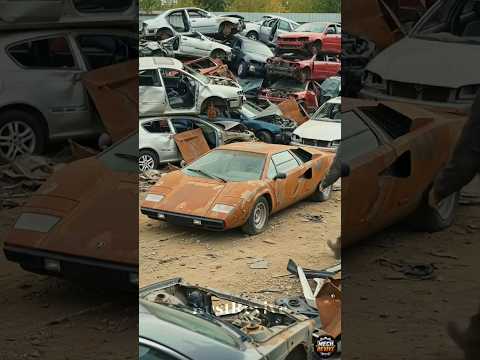 $10,000 Rusty Lamborghini Countach LP400 Restoration 🔥 | Full Transformation#Shorts #Lamborghini#fyp