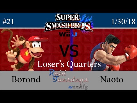 RAID Tuesdays #21 - SSB4 - Borond (Diddy) vs Naoto (LilMac) - Loser's Quarters
