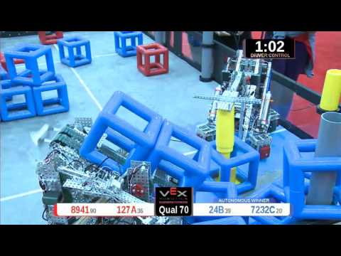 2015 VRC Engr Q70 - 8941 127A vs 24B 7232C - 27 to 45 - VEX Worlds 2015 - Engineering Division