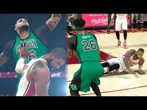 NBA 2k17 MyCAREER Playoffs - Mean Double Ankle Breaker on LeBron + Kyrie Posterizer!! CFG3 Ep 104