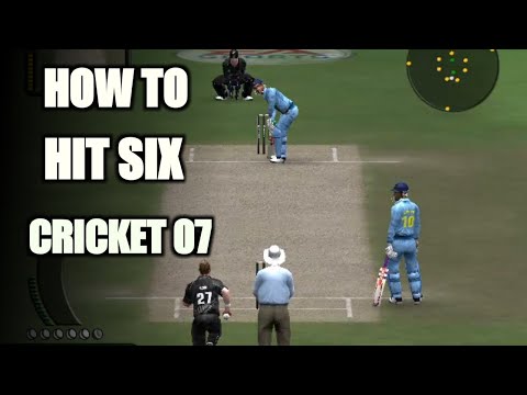 How to hit six in cricket 07 || batting tricks cricket 07