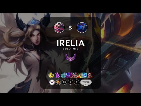 Irelia Mid vs Aurelion Sol - KR Master Patch 13.16
