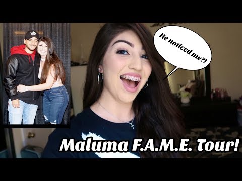 MALUMA F.A.M.E. TOUR EXPERIENCE (HE NOTICED ME!)