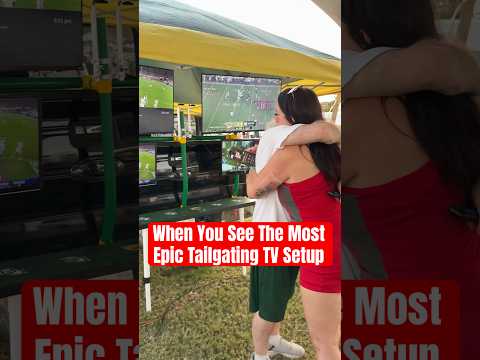 He built the ultimate truck entertainment system!

I got to meet Chuck and see the MVTailgate system at a Baylor Bears tailgate. This setup is literally on your tailgate and can allow up to 4 TVs!  Tailgaters were amazing when they saw how easy this was to setup and he ability to watch ALL of the games at once. What do you think of this new tailgating gadget? 