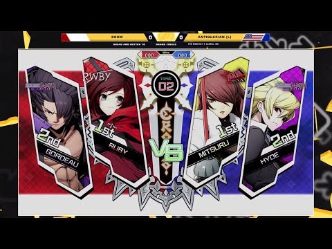 BnB 10 BBTAG - boom Vs. Antiquarian [L] - BlazBlue: Cross Tag Battle Grand Finals