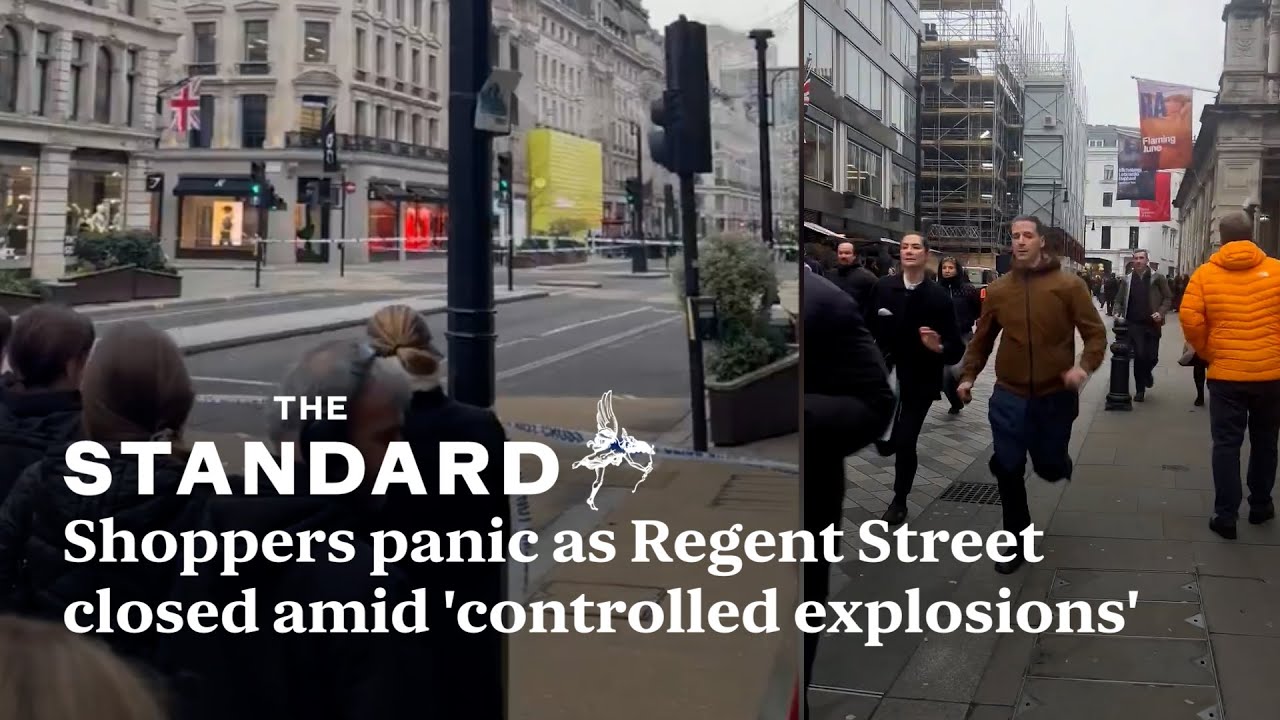 Regent Street closed and shoppers evacuated amid controlled explosions