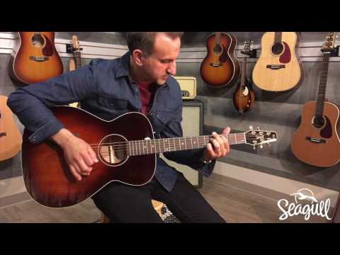 Demo Model Seagull S6 Cedar Top Original Slim Dreadnought Acoustic Guitar with Gig Bag image 11