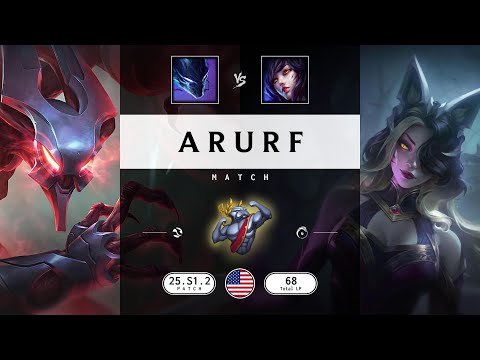 ARURF Match: Super Nocturne vs Super Ahri - NA server Patch 25.S1.2