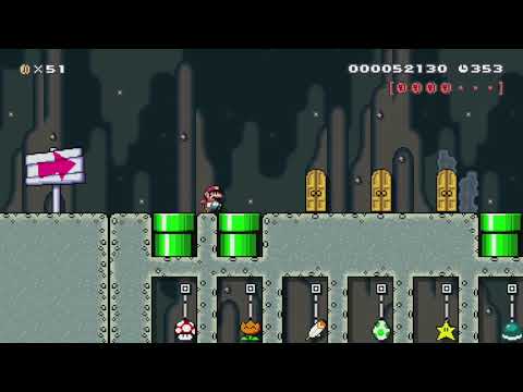SMW Power-Up Trials 2 by NinLL72 - Super Mario Maker - No Commentary 1bo
