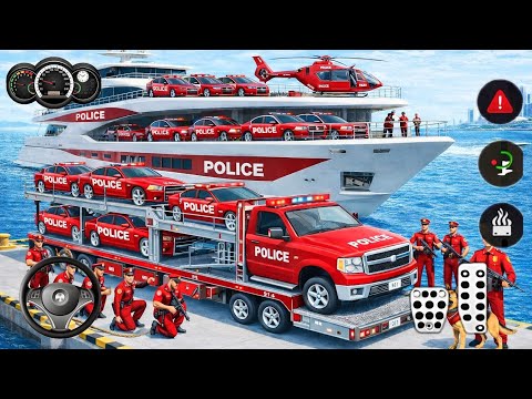 Police Cars Transported by Plane & Yacht 😱 | Driving Simulator Gameplay