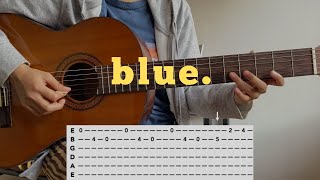 Download lagu blue - yung kai | simple guitar tabs mp3