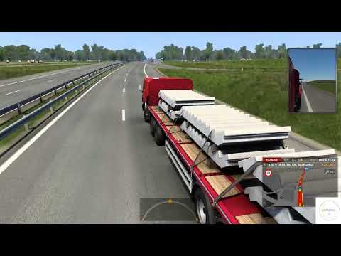 Mod ETS2. KAMA3. Euro truck simulator 2. Transporting concrete floors from Utena to Kunda