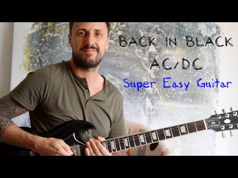 How to play Back In Black by AC/ DC | Super Easy Guitar