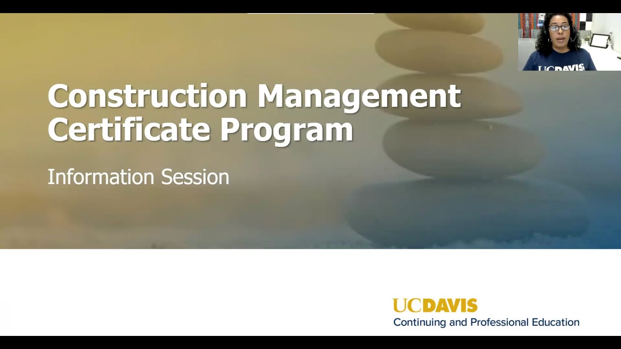 Construction Management Certificate Program Information Session