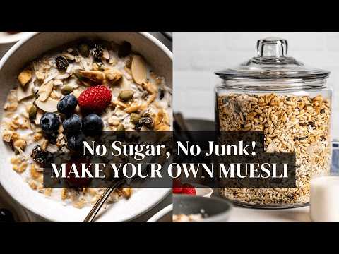 The ZERO-Sugar Homemade Muesli Recipe, Way Better Than Store-Bought! 🥣✨