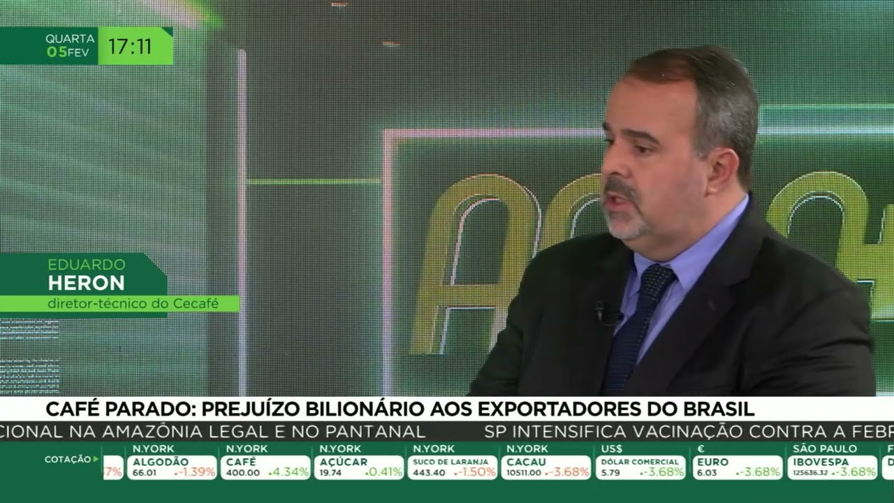 Café Parado: prejuízo bilionário aos exportadores do Brasil
