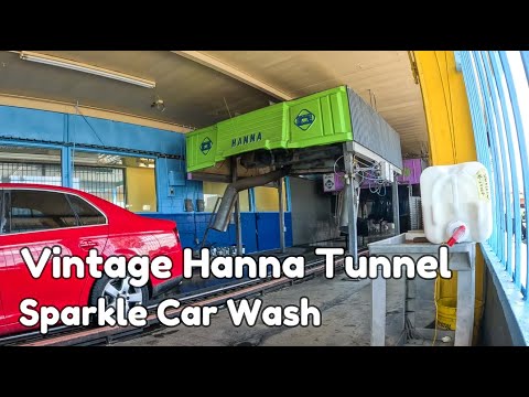 [4K] *Rare* Vintage Hanna Tunnel w/Hanna Dryers - Sparkle Car Wash, San Bernardino CA. In/Ext View.