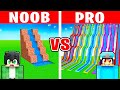 NOOB vs PRO: MODERN WATER PARK Build Challenge in Minecraft