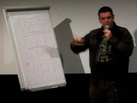 Joann Sfar explains a movie shot