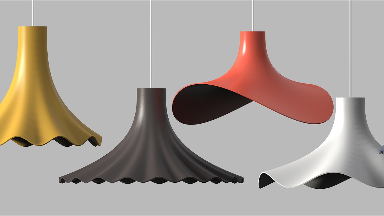 # 327 : Parametric Cosine Wave Lampshade / Grasshopper Advanced Tutorial