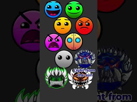 Geometry Dash Difficulty Face Names: Art Version! #geometrydash #art