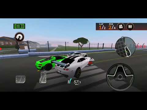 Chevrolet Camaro won the race in drive for speed simulator