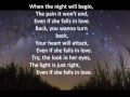 Even if she falls- Blink 182 lyrics