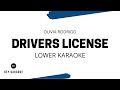 Drivers License (Lower Key) Karaoke/Instrumental Olivia Rodrigo