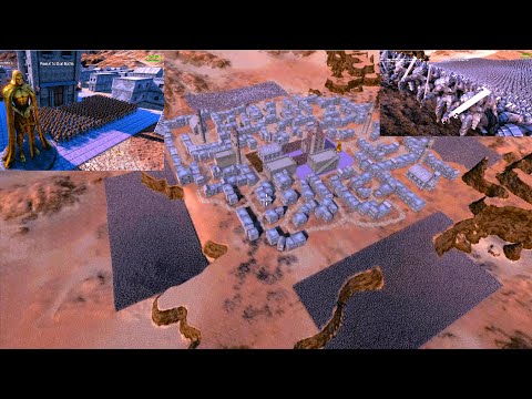40K Orcs Lay Siege to Golden Knights Old City Ultimate Epic Battle Simulator