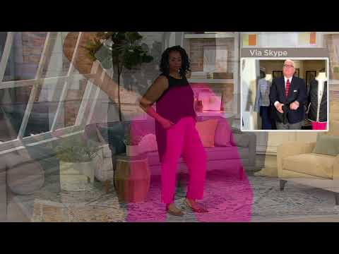Dennis Basso Luxe Crepe Ankle Pants with Pockets on QVC