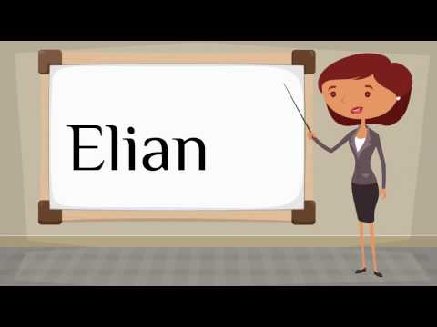 How do you say 'Elian' in Spanish?
