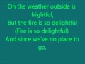 Glee Let It Snow with lyrics 