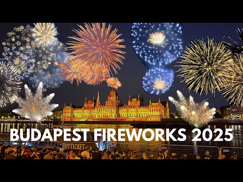 Budapest Fireworks 2025 - St. Stephen's Day 2025 - 4K