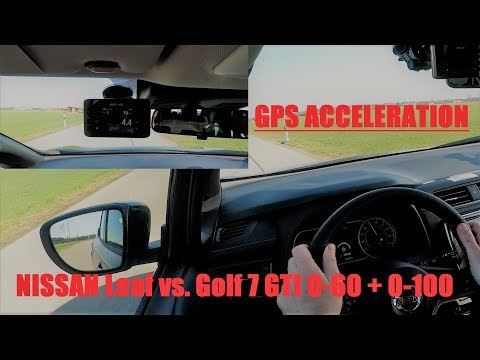 Nissan Leaf 2018 - 0-100km/h (0-62mph) GPS ACCELERATION!