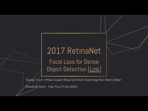 2017 RetinaNet paper summary