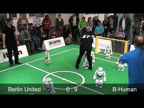 B-Human vs. Berlin United - NaoTH, RoboCup German Open 2012, SPL Quarterfinal, 2nd Half
