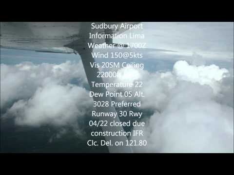 Sudbury Airport ATIS Lima - Real ATC recording June 2014