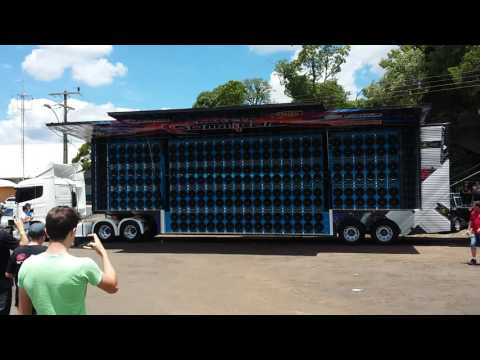 Carreta som car  tocando forte em Xanxerê