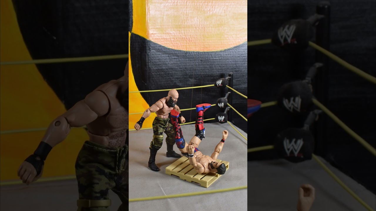 Tommaso Ciampa Powerbomb to Johnny Gargano! #WWE #stopmotion