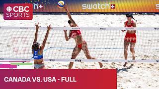 FIVB World Volleyball Beach Pro Tour Elite 16 Gstaad: CAN (Humana-Paredes/Wilkerson) vs. USA