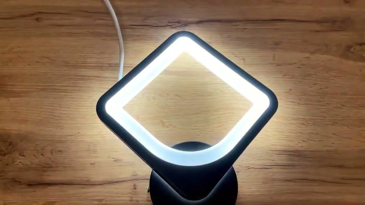 Світлодіодний світильник-бра LED керований TETRA S 22 Вт 220х250х50 мм Чорний Esllse