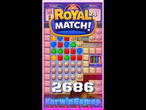 Royal Match Level 2686 - No Boosters Gameplay