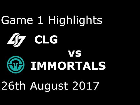 CLG vs IMT Game 1 Highlights 2017 NALCS SUMMER SPLIT PLAYOFFS SEMIFINAL #1