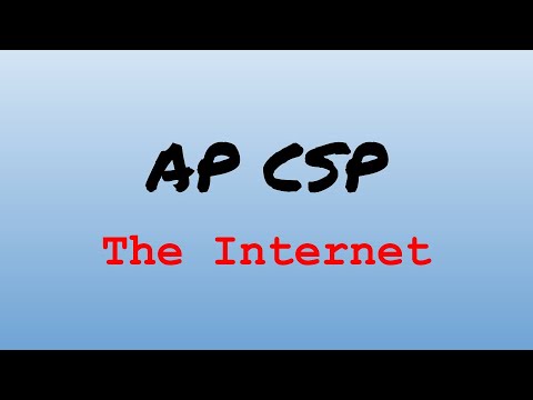 AP CS Principles Exam Review - The Internet