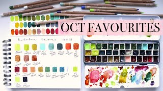 OCT 2023 Favourites | Watercolours & Coloured Pencils